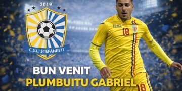 Plus pe partea dreaptă. CSL Ştefăneşti l-a luat pe Gabriel Plumbuitu
