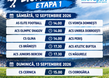Start în LaLiga de Ilfov | Etapa 1 | Program și rezultate